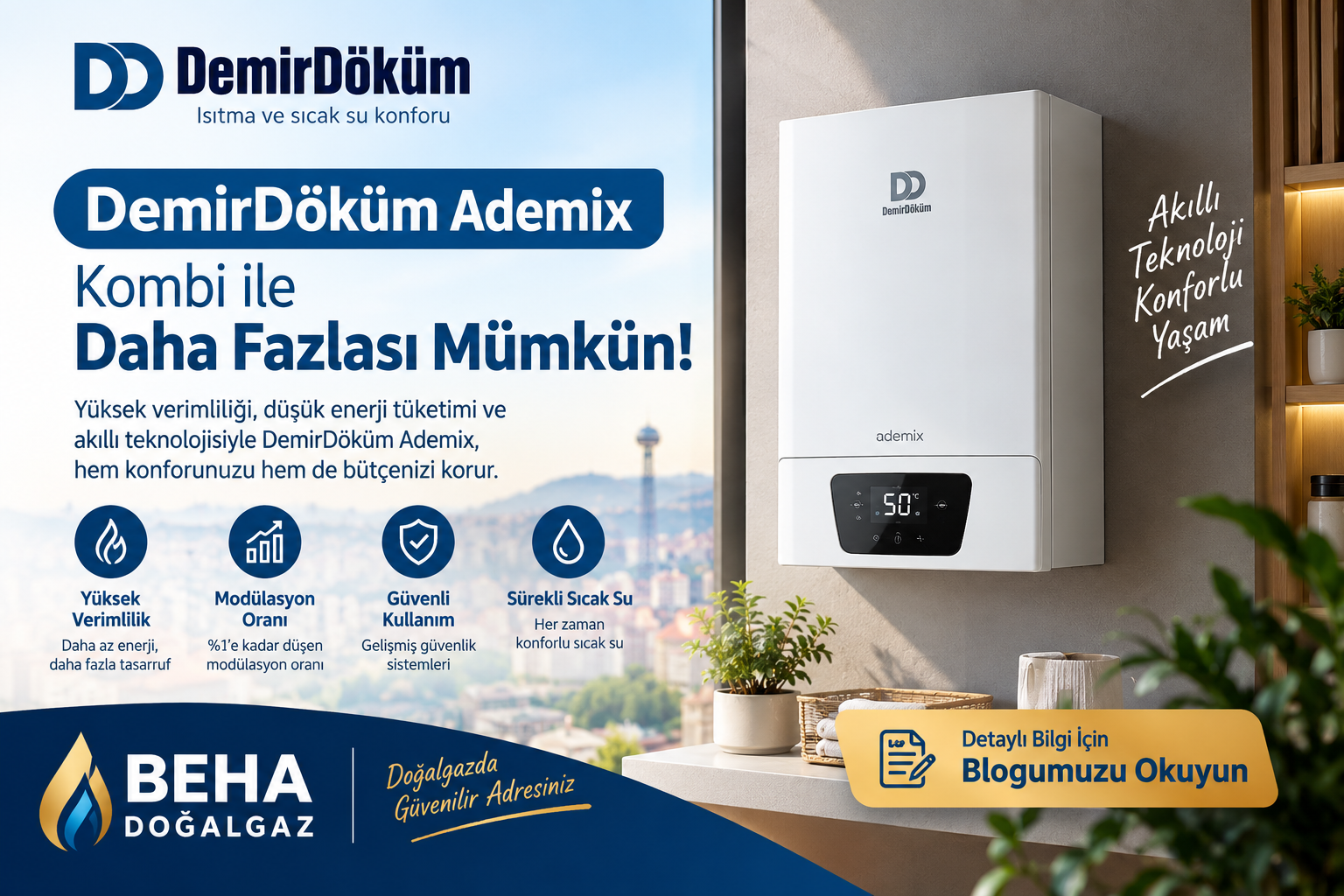 DemirDöküm Ademix Kombi Özellikleri: Neden Ademix Tercih Etmelisiniz?